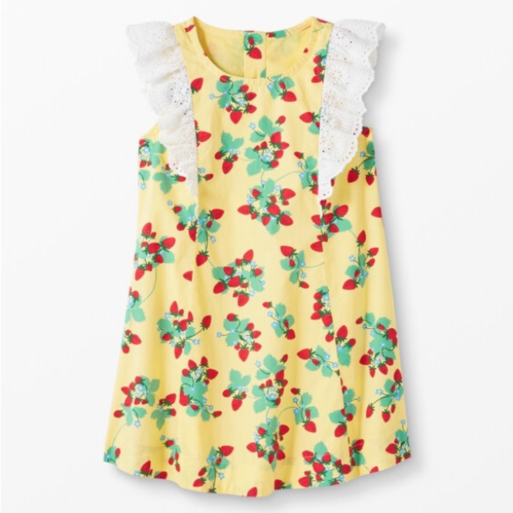 Hanna Andersson Strawberry Woven Swing Dress